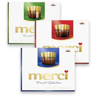 Saldainiai MERCI (3 rūšių), 250 g