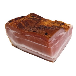 MĖSININKO šaltai rūkyta šoninė, 1 kg