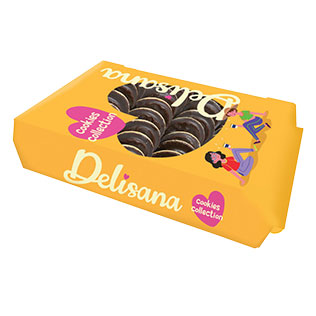 Sausainiai su apelsinu sk. įd. DELISANA JAFFA CAKES ORANGE, 800 g