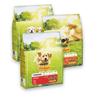 Sausas šunų ėdalas FRISKIES (3 rūšių), 3 kg