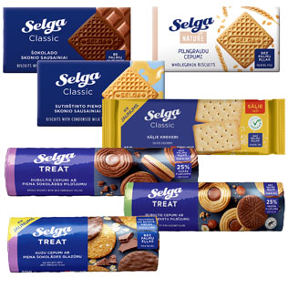 Sausainiai SELGA (įv. rūšių), 50-205 g