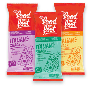 Šald. itališka apkepėlė FOOD ON FOOT (3 rūšių), 125 g