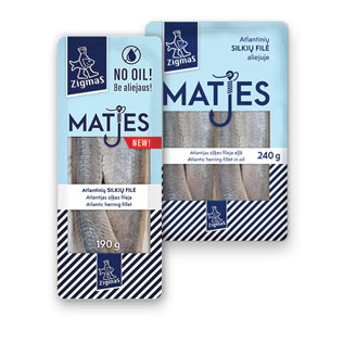 Silkių filė ZIGMAS MATES be aliej., 190 g arba su aliej., 240 g