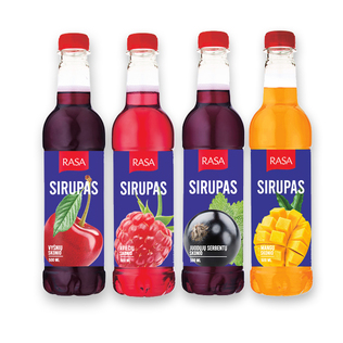 Sirupas RASA (4 rūšių), 0,5 l