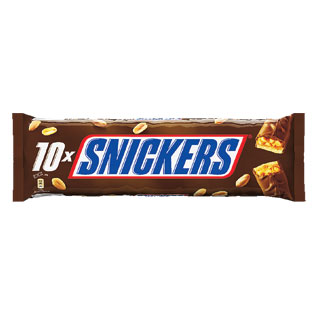 Batonėliai SNICKERS, 10 vnt./pak.