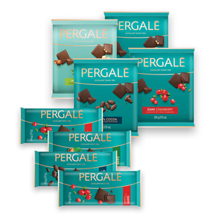 Šokoladui PERGALĖ (11 rūšių), 85 g, 200 g