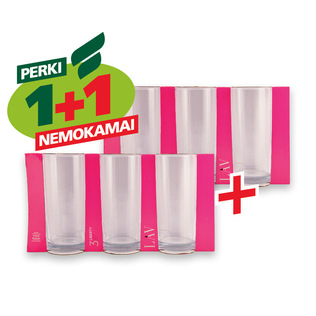 Stiklinės LIBERTY, 295 ml, 3 vnt./pak.