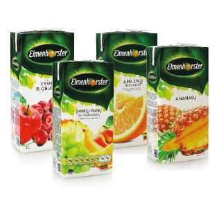 Sulčių gėrimams ir nektarams ELMENHORSTER (4 rūšių), 2 l