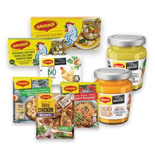 Sult. MAGGI ir patiekalų ruošiniams MAGGI IDEA... (įv. rūšių)