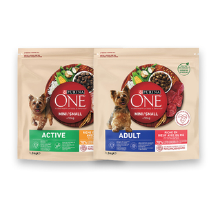 Šunų ėdalas PURINA ONE MINI, 2 rūšių, 1,5 kg