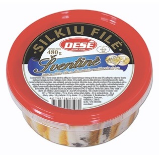 ŠVENTINĖ silkių filį su džiov. pomidorais DESĖ, 480 g