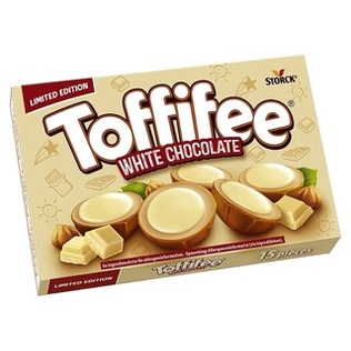 Baltojo šokolado saldainiai TOFFIFFEE, 125 g