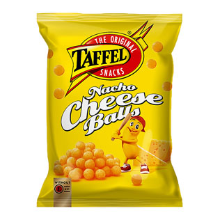 Kukurūzų traškučiai TAFFEL NACHO CHEESE BALLS, 260 g