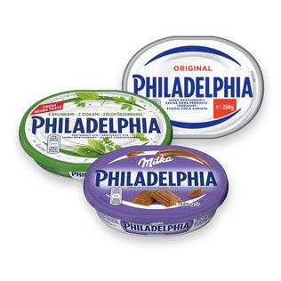 Tepamajam varškės sūriui PHILADELPHIA (3 rūšių), 125 g, 175 g, 200 g