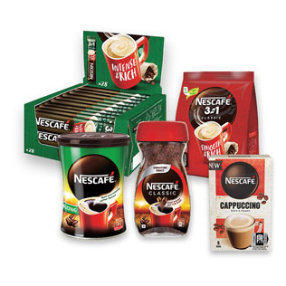 Tirpiajai kavai ir kavos gėrimams NESCAFE (įv. rūšių)