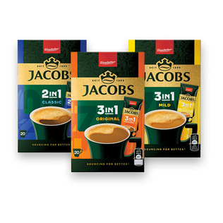 Tirpiosios kavos gėr. pak. JACOBS 3IN1 arba 2IN1 (3 rūšių), 222-252 g