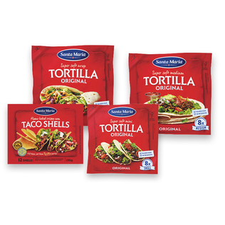 Tortil. TORTILLA ORIGINAL ir kukurūz. tako krepš. TACO SHELLS, 135-371 g