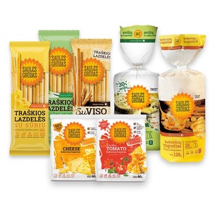 Traškioms lazdelėms ir trapučiams SAULĖS GRŪDAS (7 rūšių), 60 g - 25 g