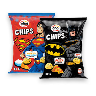 Traškučiai OHO! SUPERMAN arba BATMAN, 50 g