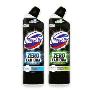 Tualetų kalkių valiklis DOMESTOS ZERO (2 rūšių), 750 ml