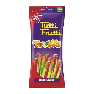 Vaisiniai kramtomieji saldainiai TUTTI FRUTTI TWISTS, 100 g