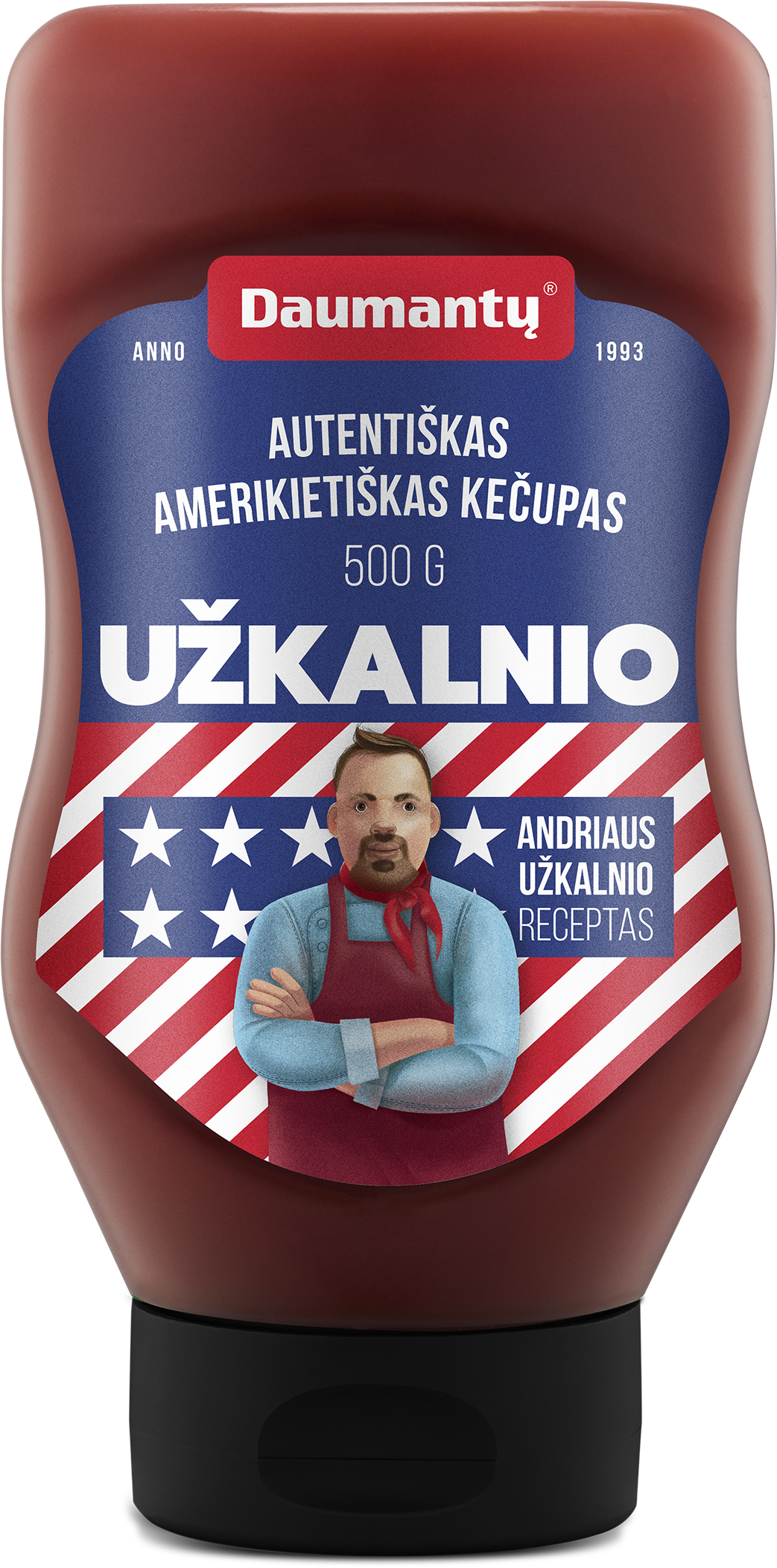 AUTENTIŠKAS AMERIKIETIŠKAS UŽKALNIO kečupas, 500 g