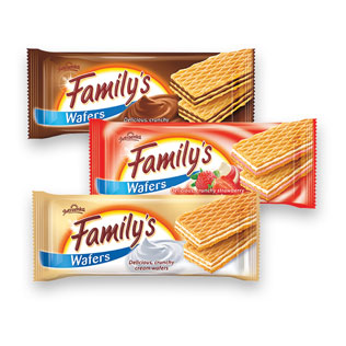 Vafliai FAMILY‘S (3 rūšių), 180 g