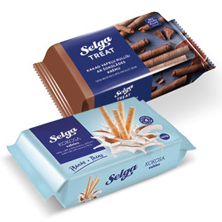 Vafliai SELGA ritinėliai, 3 rūšių, 160 g,