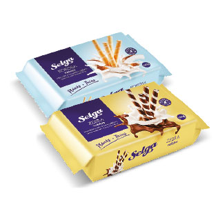Vafliai SELGA, ritinėliai, 2 rūšių, 160 g