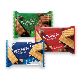 Vafliai ROSHEN WAFERS (2 rūšių), 72 g
