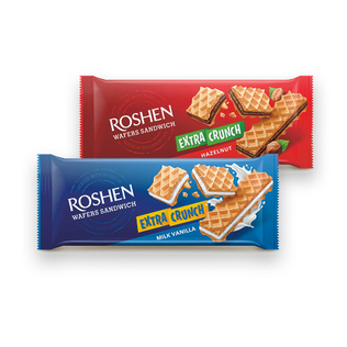 Vafliai WAFERS SANDWICH CRUNCH (2 rūšių), 142 g