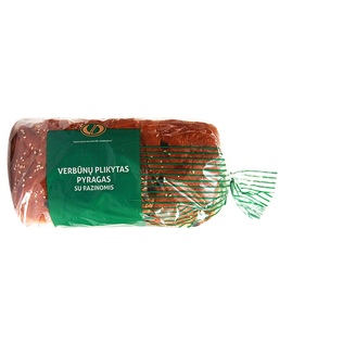 VERBŪNŲ plikytas pyragas su razinomis, 650 g