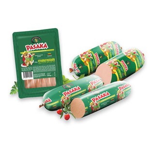 Paštetui, virtai dešrai ir pien.dešrel PASAKA, 150 g, 260 g, 340 g