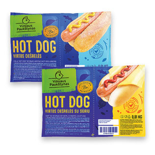 Virtos HOT DOG dešrelės (2 rūšių), 810 g, 910 g