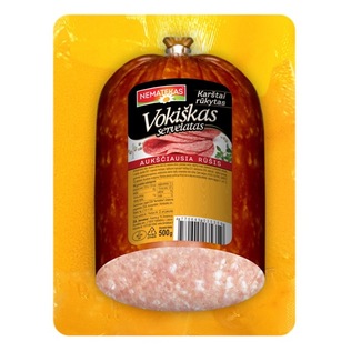 SKANULIO k. r. VOKIŠKAS servelatas, a. r., 500 g