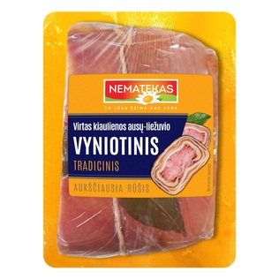 Virtas kiaulienos ausų-liežuvio vyniotinis TRADICINIS, a. r., 1 kg