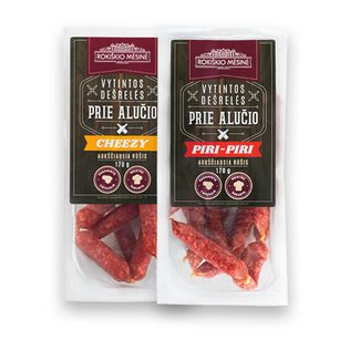 Vytintos dešrelės PRIE ALUČIO PIRI-PIRI arba CHEEZY, 170 g