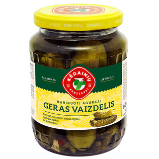 Marinuoti agurkai GERAS VAIZDELIS, 660 g