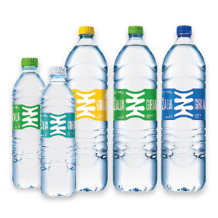 Šaltinio ir geriamajam vandeniui ŽALIA GIRIA (įv. rūšių), 0,5 l, 0,75 l, 1,5 l