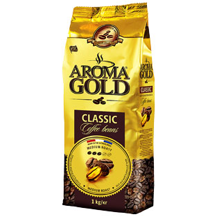 Kavos pupelės AROMA GOLD CLASSIC, 1 kg