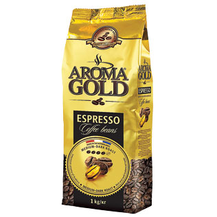 Kavos pupelės AROMA GOLD ESPRESSO, 1 kg