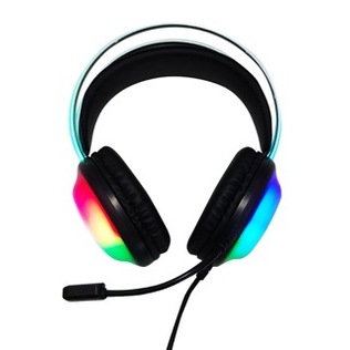LED žaidimų ausinės 3,5 mm + USB ONEX, art. H030, 1 vnt.