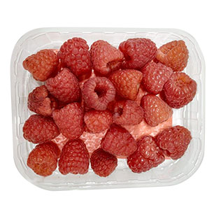 Fasuotos avietės, 125 g/pak.