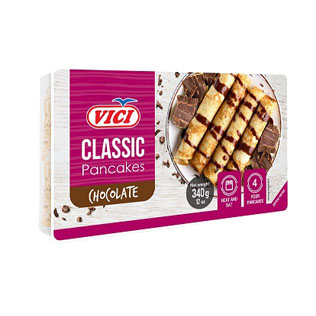 Šaldyti blyneliai VIČI su šokoladiniu įdaru, 280 g
