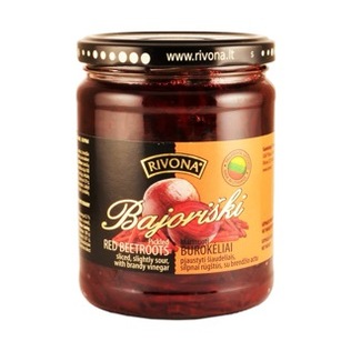 BAJORIŠKI marinuoti burokėliai su brendž. actu, 500 g
