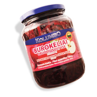 KOLUMBO konservuoti burokėliai obuolių sultyse, 700 g