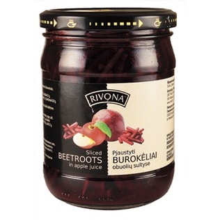 Marinuoti burokėliai obuolių sultyse RIVONA, 500 g