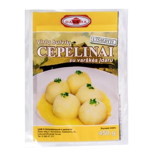 Šald. virtų bulvių cepelinai su varškės įdaru DAGERA, 450 g