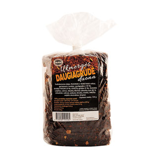 UKMERGĖS DAUGIAGRŪDĖ duona, 720 g