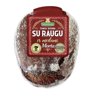 Tamsi duona su raugu ir medumi MORTA, 500 g